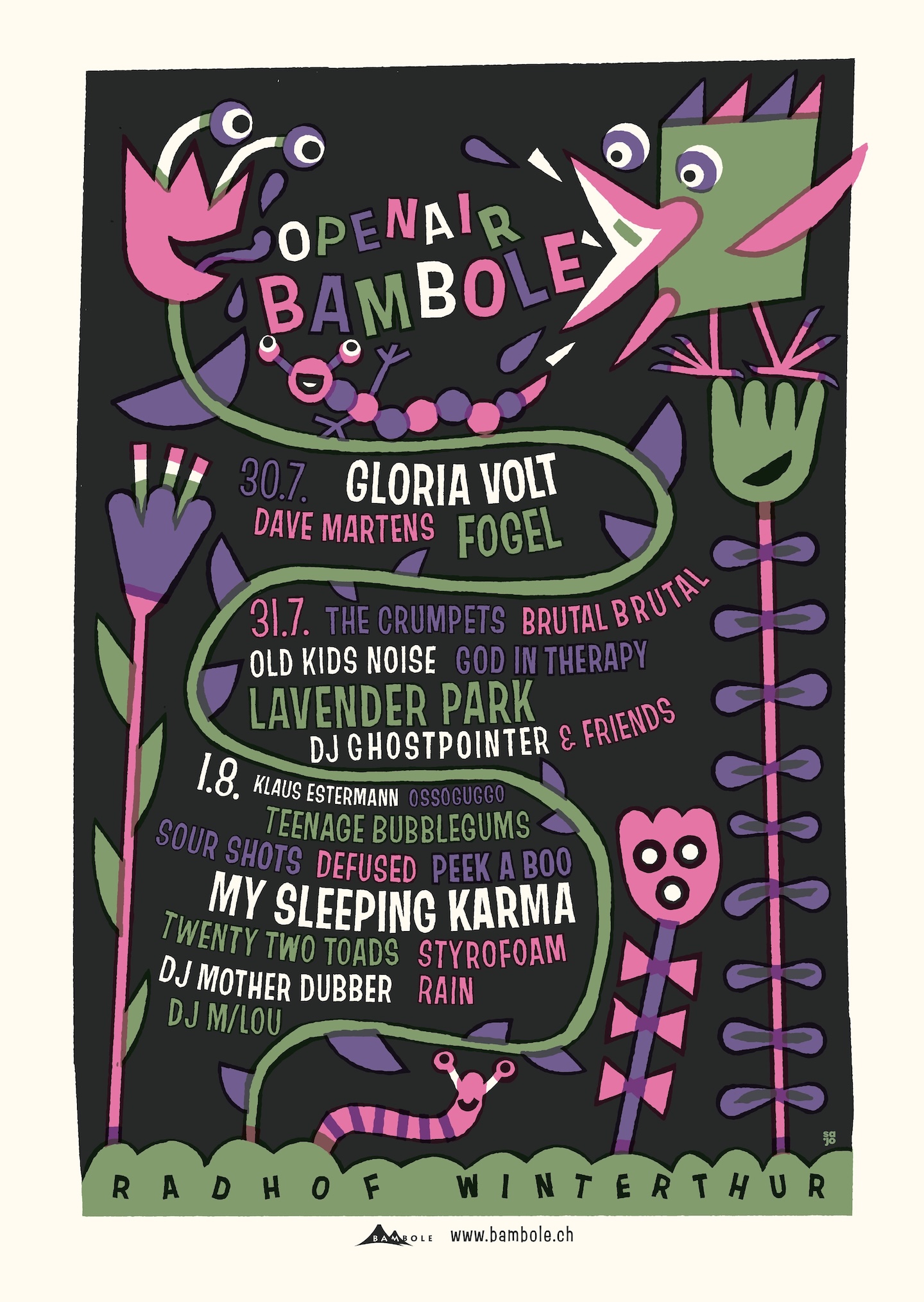 Bambole Flyer Line-up